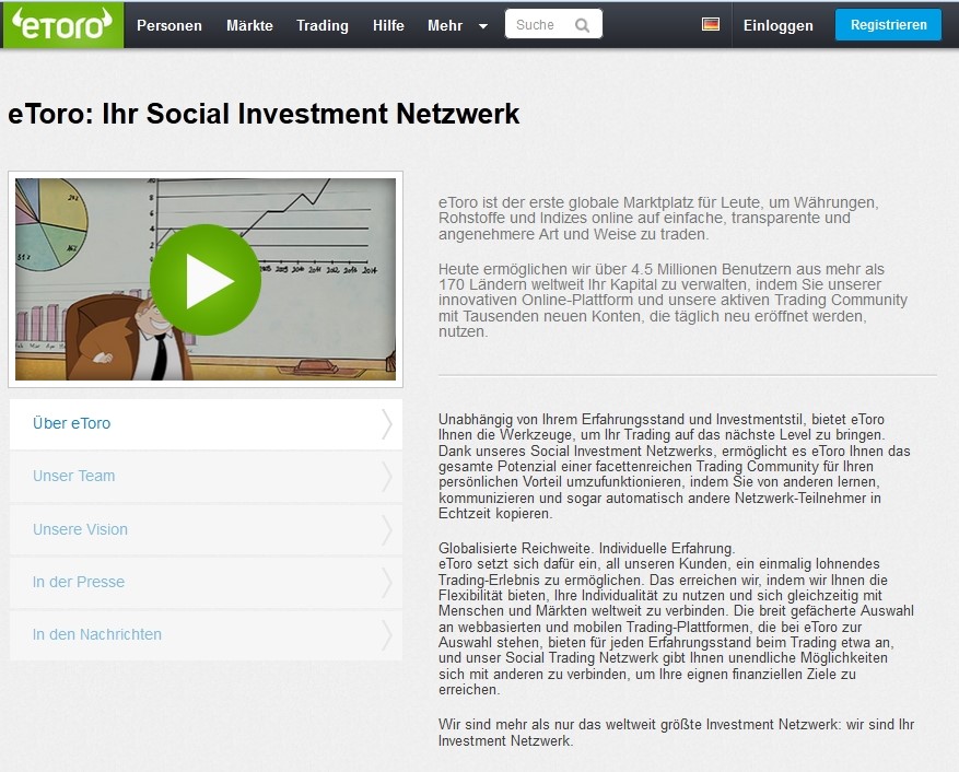 eToro Social Trading