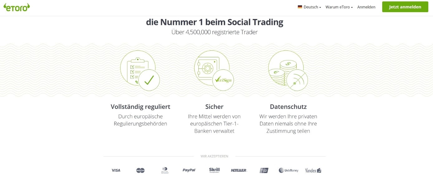 eToro Testsieger