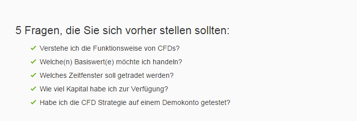 CFD Kosten bei OptionFair