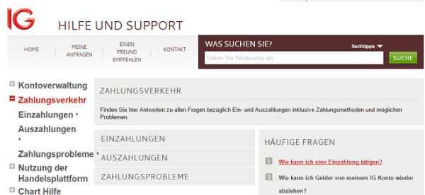 Zahlungsverkehr IG Support