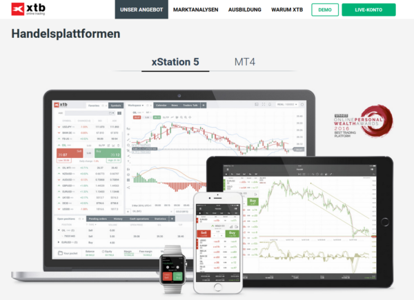 XTB Handelsplattformen