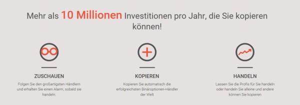 Überblick des Social Tradings bei Copyop