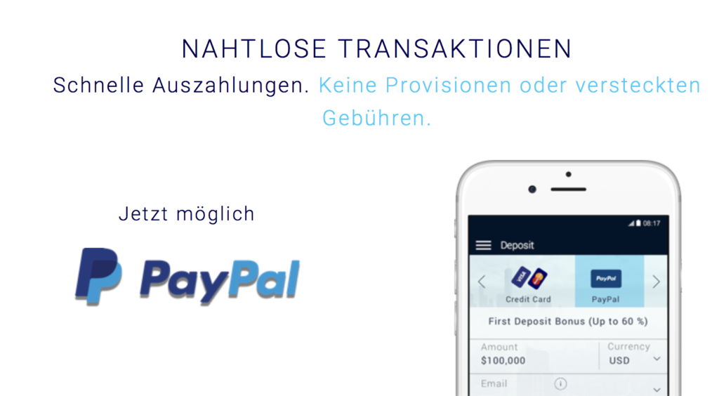 xtrade paypal